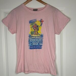Vintage Light Pink Captain Morgan's Official Crew Member Parrot Bay T-Shirt